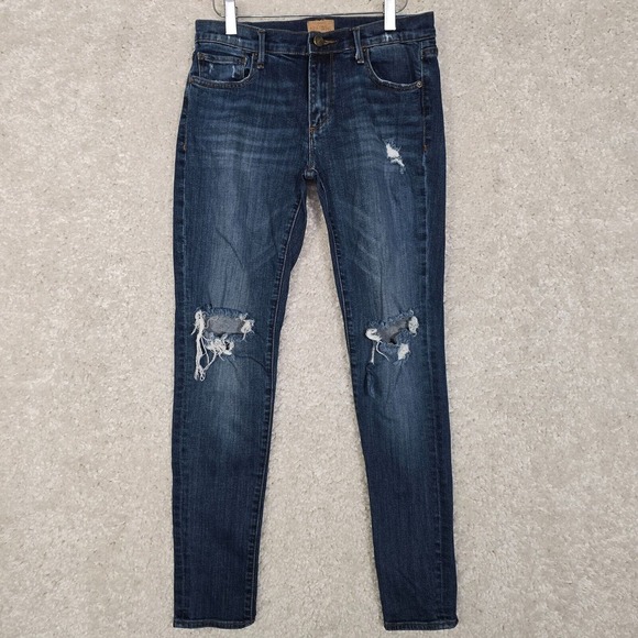 DRIFTWOOD Denim - Driftwood Womens Marilyn Skinny Jeans Size 27 Distressed Stretch Denim Casual
